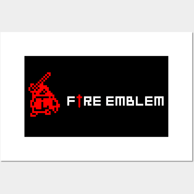 Fire Emblem Eliwood Sprite White Text Wall Art by Il Mercante